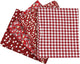 Creativ company patchwork stof rood 45x55cm, 4st.