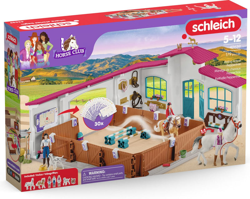 Afbeelding laden in galerijviewer, Schleich horse club rijhal peppertree 42639

