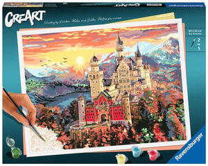 Ravensburger creart - malen nach zahlen 20278 - fairytale castle - ab 14 jahren