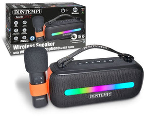 Bontempi spa bontempi - draadloze speaker - met microfoon en rgb verlichting.