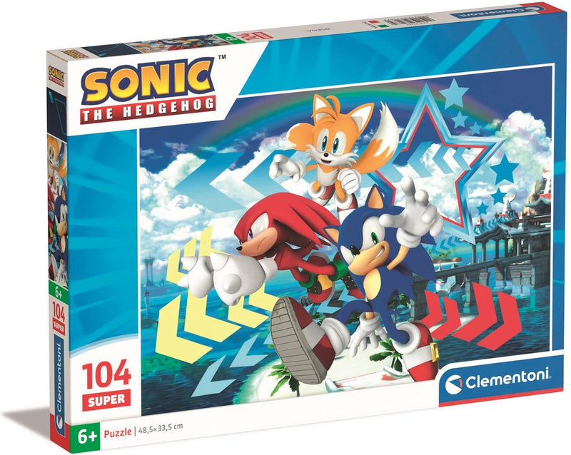 Afbeelding laden in galerijviewer, Clementoni legpuzzel super sonic, 104st.
