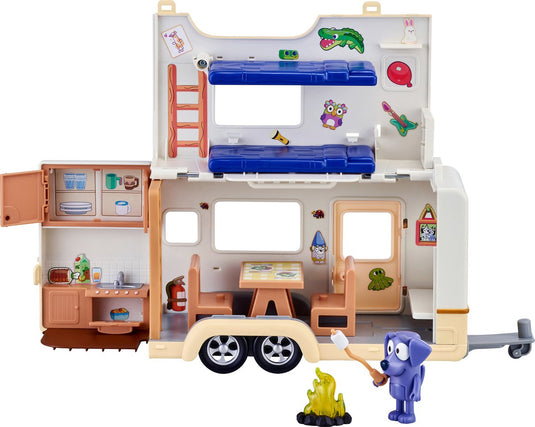 Moose toys bluey - kampeeravonturen met accessoires - speelset