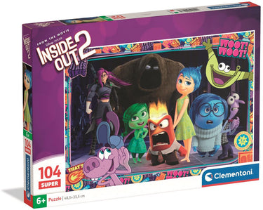Clementoni - kinderpuzzel - 104 stukjes - inside out thema - puzzel vanaf 6 jaar