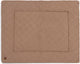 Jollein - boxkleed 75x95cm - speelkleed baby - check knit biscuit