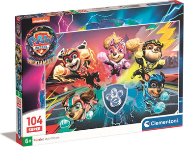 Clementoni legpuzzel super color paw patrol the mighty movie, 104st.