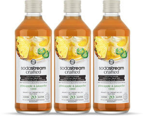 Sodastream crafted mixers pineapple jalapeno siroop - 3 pack