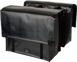 Fastrider tarpaulin cargo dubbele fietstas basics zwart