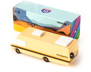 Candylab toys candycar world: yosemite rv (xgv75) 13,3x4,1x4,6cm, wooden diecast, in giftbox, 3+