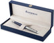 Waterman hémisphère balpen | metaal-blauwe lak met palladium detail | gebeitelde dop | met geschenkdoos