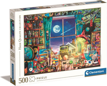 Clementoni - puzzel - 500 stukjes - to the moon - puzzel voor volwassenen
