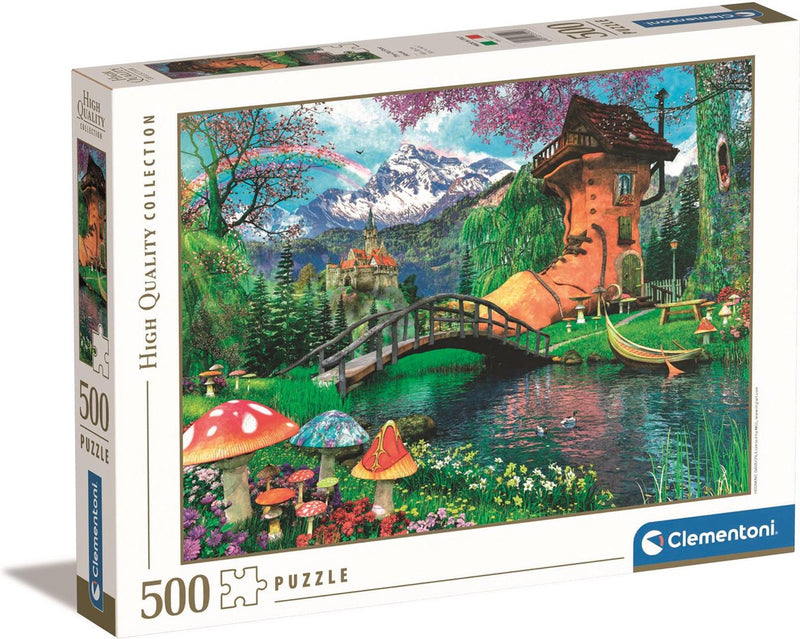 Afbeelding laden in galerijviewer, Clementoni legpuzzel the old shoe house, 500st.
