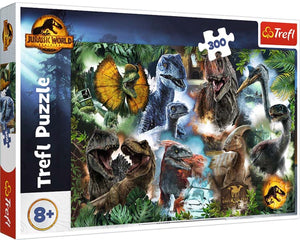 Trefl puzzel jurassic world - 300 stukjes - dinosaurussen voor kinderen.