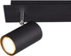 Trio marley - spot - zwart mat - excl. 2x gu10 3 w - afstandsbediening - geintegreerde dimmer - traploos instelbare lichtkleur - nachtlampje - niet extern dimmerbaar - geheugenfunctie