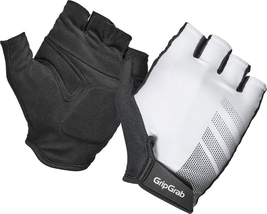 Gripgrab - ride rc lite korte vinger zomer fietshandschoenen met padding - wit - unisex - maat xs