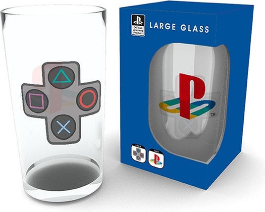 Aby style playstation - large glasses 500ml - buttons