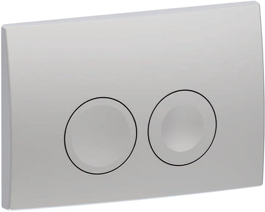 Geberit delta25 bedieningsplaat - 2-toets spoeling - ronde knoppen - mat chroom