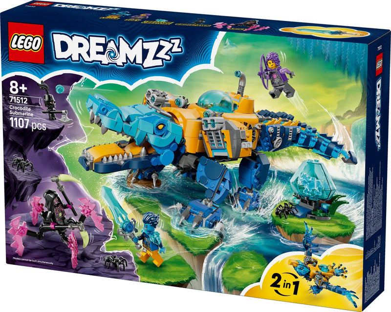 Laden Sie das Bild in Galerie -Viewer, Lego dreamzzz - 71512 - krokodilonderzeeër - speelset met droomfiguren
