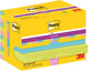 Post-it super sticky super sticky notes post-it 622-12ss-cos 47.6x47.6 mm effen groen, roze, turkoois