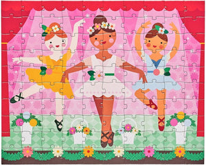 Petit collage puzzel tweezijdig ballerina 100 stukjes