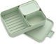 Brabantia make take bento lunchbox broodtrommel - incl bentobox- large - kunststof - jade green