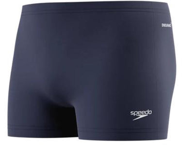 Speedo endurance+ logo aquashort heren - strakke zwemshort heren - chloorbestendige zwembroek mannen - kleurvaste sportzwembroek heren - marine wit - xxl