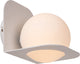 Lucide davy - wandlamp badkamer - 1xg9 - ip44 - wit