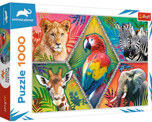 Trefl animal planet puzzel exotische dieren 1000 stukjes