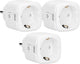 Alecto smart-plug20 triple - smart wifi tussenstekker met energiemeter - 16a 3680w -3 stuks