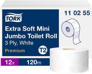 Toiletpapier tork t2 premium 3-laags wit