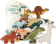Le toy van houten stapelbare dinosaurussen speelgoed set met tas fsc 100%.