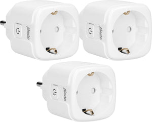 Alecto smart-plug10 triple - smart wifi tussenstekker - 16a 3680w - 3 stuks