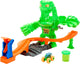 Hot wheels monstertrucks versla het gemuteerde monster - speelset met speelgoedauto en slime