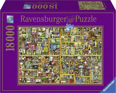 Ravensburger puzzel colin thompson magical bookcase - legpuzzel - 18000 stukjes
