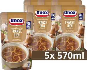 Unox - soep in zak - franse uiensoep - 5 zakken x 570 ml