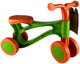 Lena loopfiets eco oranje groen - duurzaam speelgoed voor kinderen.