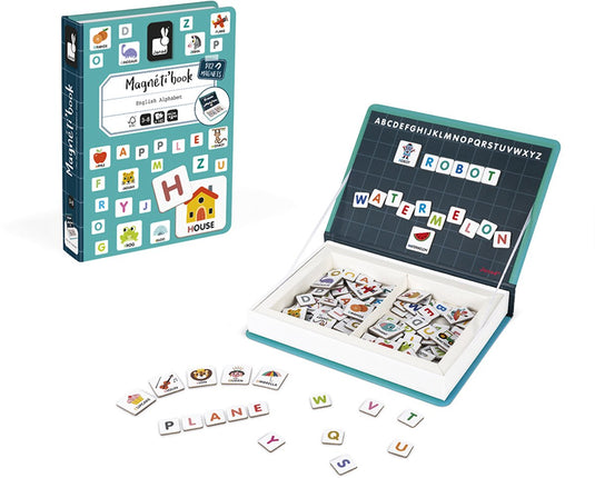Janod - magnetibook - alfabet engelstalig - magneetboek speelset