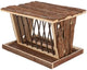 Trixie - hooiruif - met bodem en deksel - schorshout - 40x30x22 cm