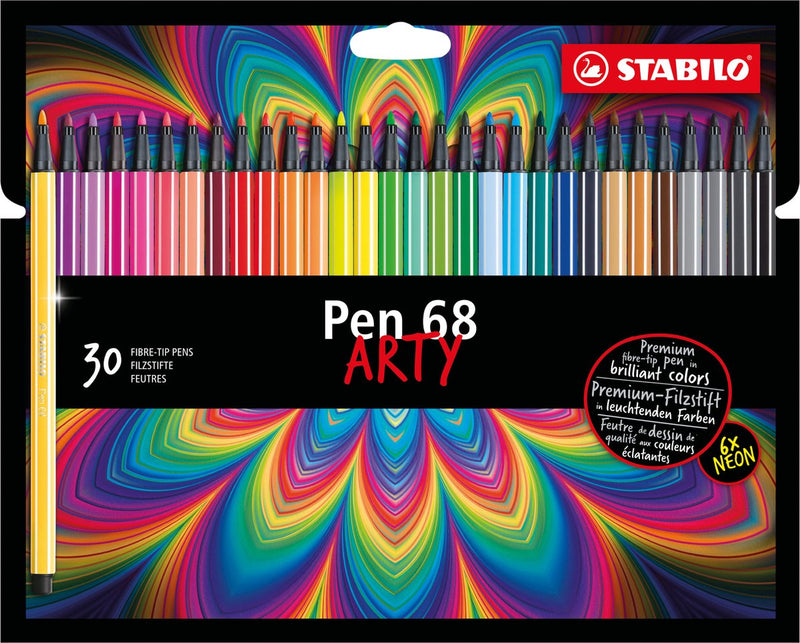 Afbeelding laden in galerijviewer, Stabilo pen 68 arty viltstiften - 30dlg.
