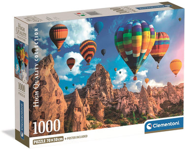 Clementoni - puzzel - 1000 stukjes - ballonnen in cappadociã« - puzzel voor volwassenen - high quality collection
