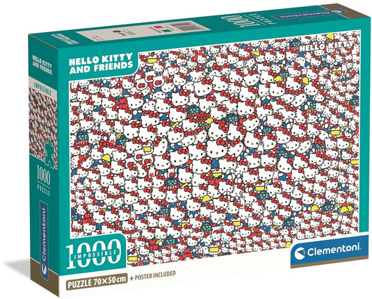 Clementoni onmogelijke legpuzzel hello kitty - 1000st.