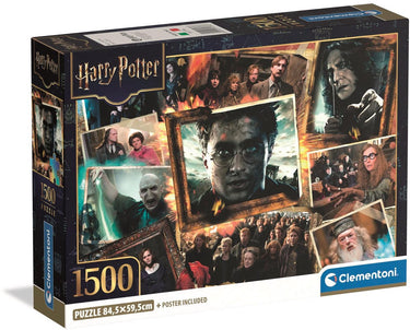 Clementoni - puzzel - 1500 stukjes - harry potter compact box - high quality collection