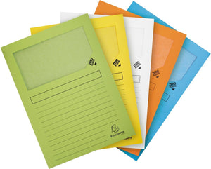 Exacompta l-map forever | voor ft a4 | pak van 25 stuks | geassorteerde pastelkleuren