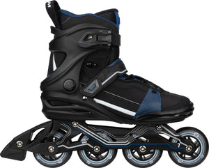 Nijdam inline skates - alu chassis - circuit cruiser - maat 37 - zwart