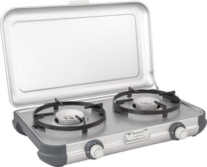 Campingaz camping kitchen 2 cv camping kooktoestel - kooktoestel 2 pits - 2x 2000 watt - zilvergrijs