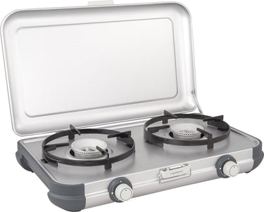 Campingaz camping kitchen 2 cv camping kooktoestel - kooktoestel 2 pits - 2x 2000 watt - zilvergrijs