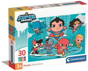 Clementoni - puzzel 30 stukjes dc comics superfriends, kinderpuzzels, 3-5 jaar, 20277