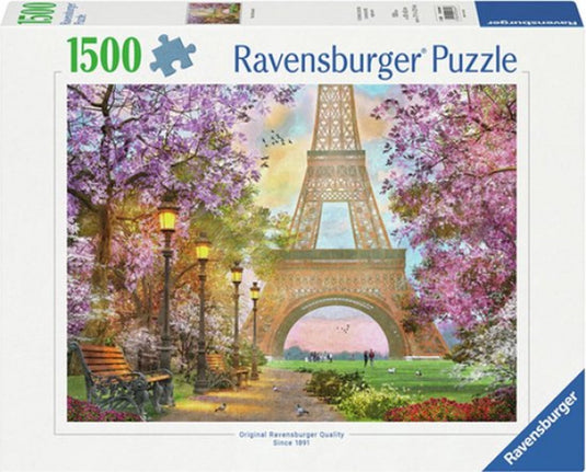 Ravensburger puzzel parijs liefde - 1500 stukjes legpuzzel.