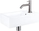 Differnz force fonteinset - keramiek - kraan gebogen mat chroom - 40 x 22 x 11.5 cm