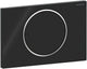 Geberit sigma10 bedieningsplaat - spoel-stop spoeling - rond - zwart glans zwart
