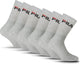 Fila crew sportsokken - maat 35 38 - 6 pack - grijs